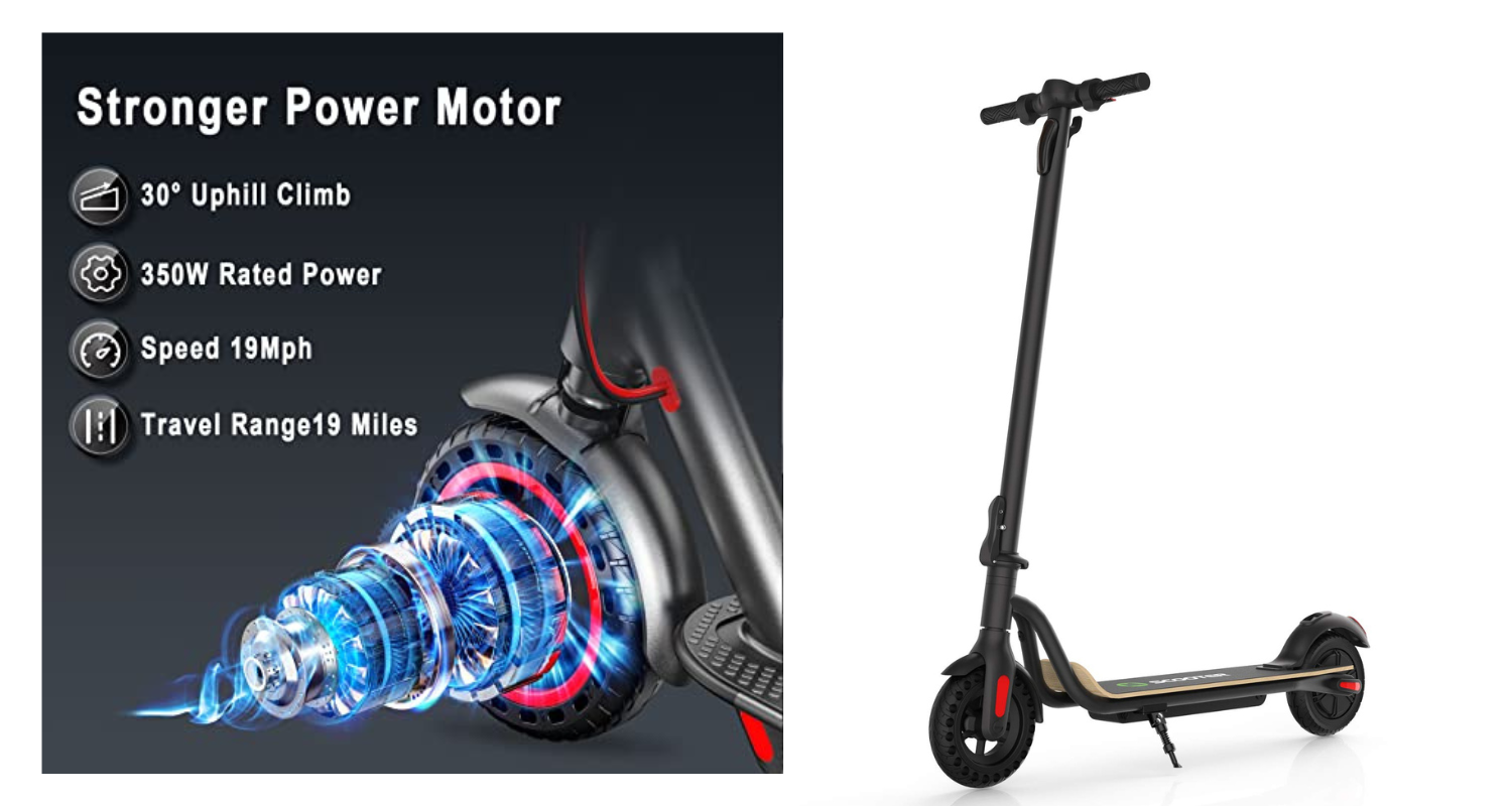 The AovoPro ES80 Is On Sale For 299 Significant Savings For A 19 Mph   350W AovoPro ES80 Electric Scooter   Hero 